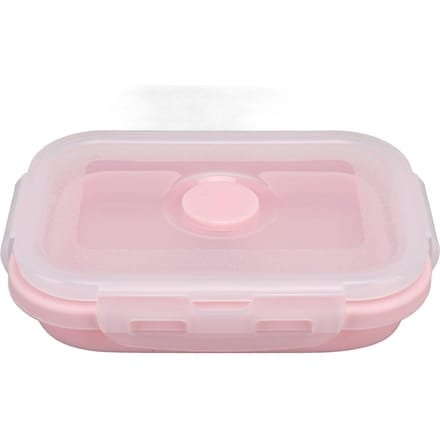 Opvouwbare Siliconen Voedselbewaarcontainer Hittebestendig Magnetronbestendig Lunchbox 350ml white