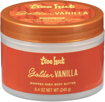 Tree hut Golden Vanilla Whipped Shea Body Butter 240g