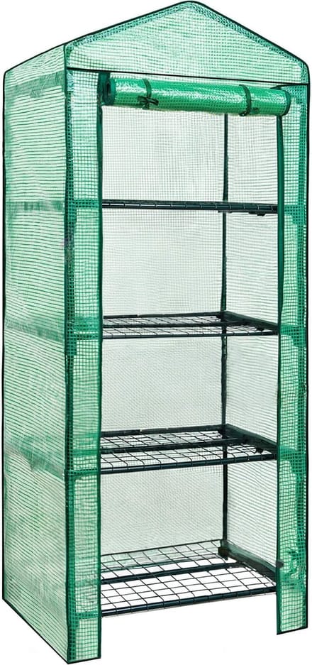 Springos Kweekkas - Tuinkast - Broeikas - Plantenkas -Folie - 160x50x70 CM