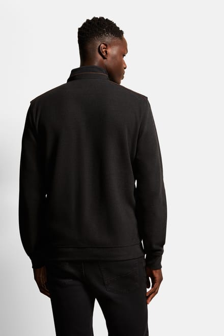 Bugatti Herren Sweatjack van katoenmix