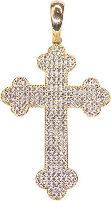 14 karaat geel gouden kruis