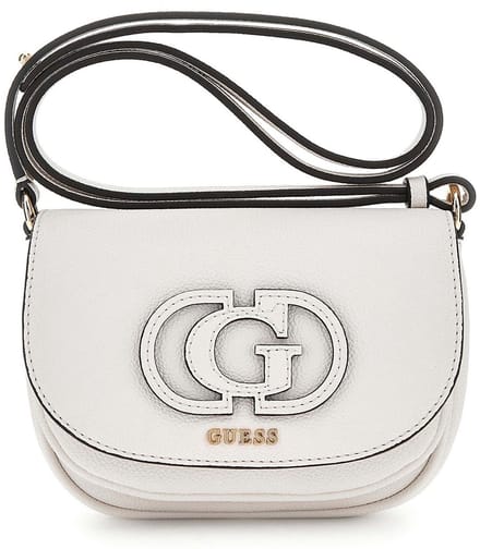 GUESS Schoudertas Calebra Mini Convertible Xbody Flap Bag Creme White Crème