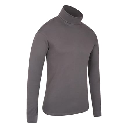Mountain Warehouse Heren Meribel Katoenen Thermo Top (Donkergrijs)