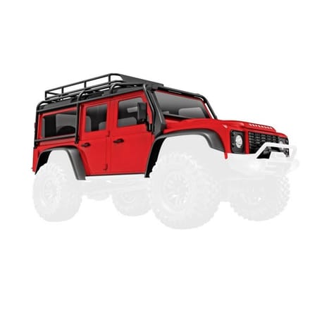Traxxas TRX-9712-RED Crawler-body TRX-4M Defender, rot