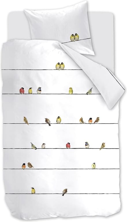 Marjolein Bastin Tweet Dekbedovertrek - Eenpersoons - 140x200/220 cm - Multi