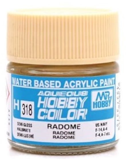 Gunze H-318 - Radome Tan Sg - Mr. Hobby Aqueous Modelbouwverf 10ml