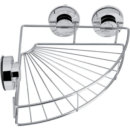 Étagère d'angle de douche en acier inoxydable avec ventouse à vide Cuisine Salle de bain gray