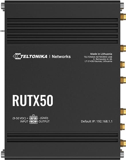Teltonika RUTX50 Router Geïntegreerd modem: LTE, UMTS 2.4 GHz, 5 GHz