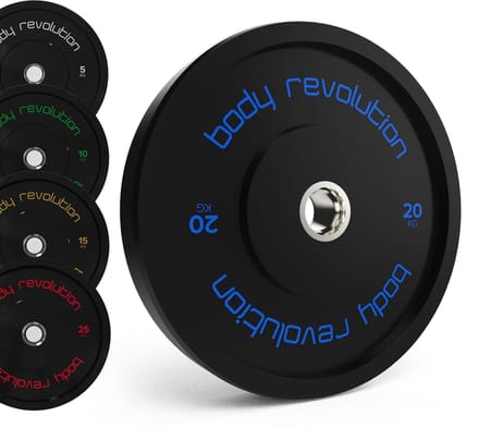 Olympische schijvenset 100kg - rubberlaag - 45cm ø - 50mm gat