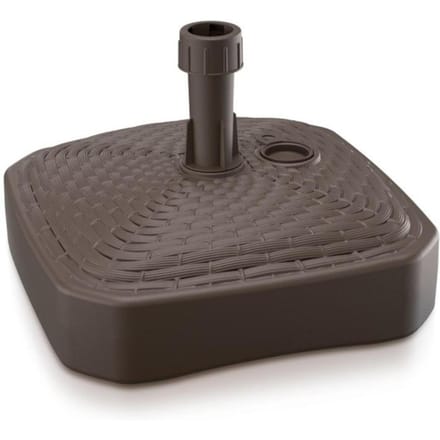 Prosperplast Parasolvoet - vierkant - rotan - bruin - 12L