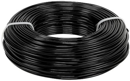 Aluminiumdraad Ø2mm, rol van 60m, 500g - Flexibele hobbydraad in zwart