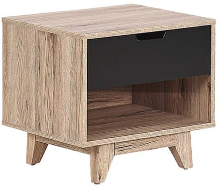 SPENCER - Nachtkastje - Lichte houtkleur - MDF
