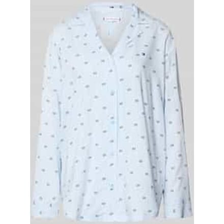 Pyjamabovendeel met logoprint van viscose