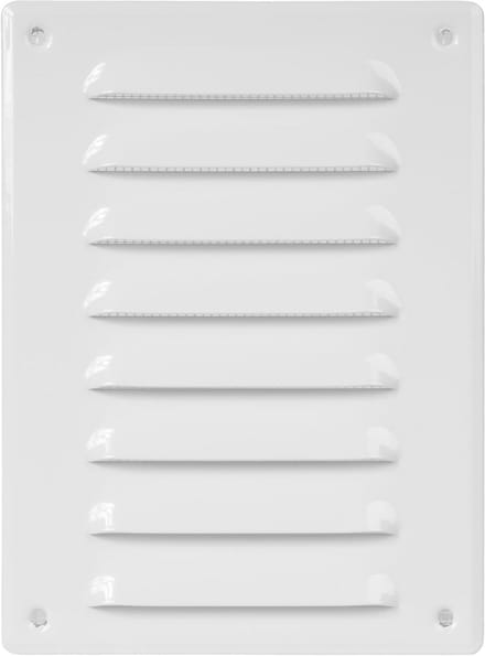 Ventilatierooster met insectenbescherming voor plafond en wand (14 x 19 cm, wit)