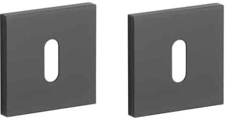 Stile sleutelrozet - deurrozet - 53 x 53 x 7 mm - zwart