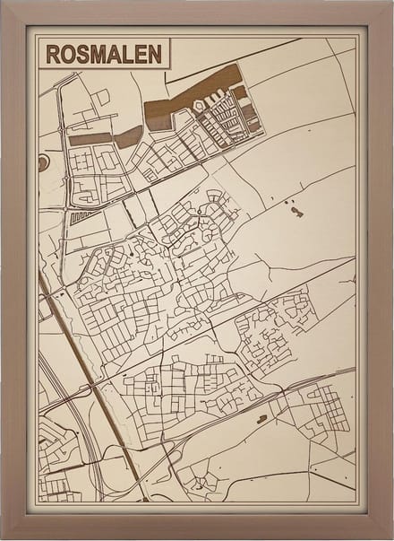 Decoratief Beeld - Houten Van Rosmalen - Hout - Bekroned - Bruin - 21 X 30 Cm