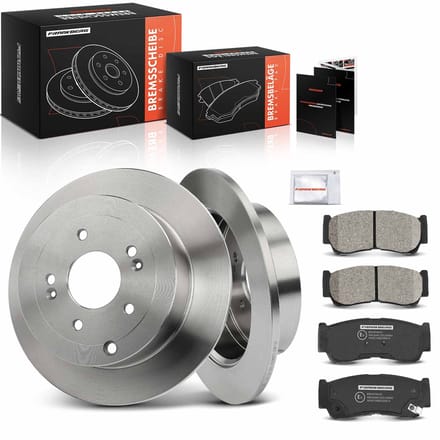Frankberg 2x remschijven 4x remblokken achteras voor Hyundai