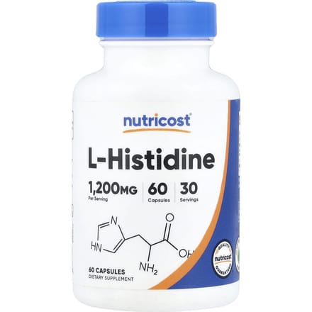 Nutricost, l-histidine, 60 capsules (600 mg per capsule)