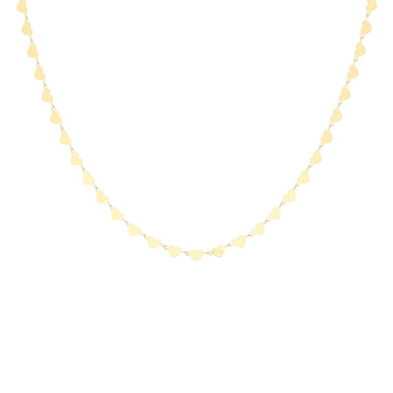 OOZOO Jewellery - goudkleurige ketting met hartjes - SN-2013