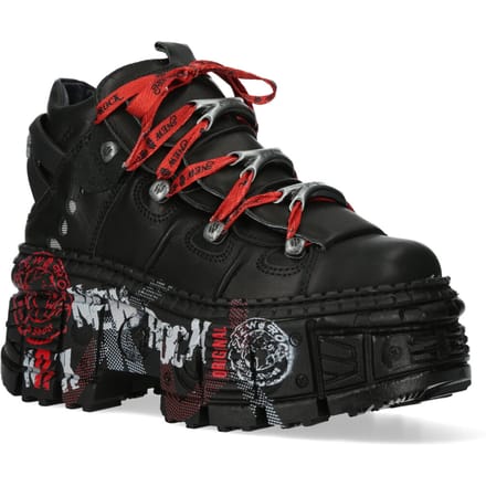 New rock punk goth leren laarzen-WALL106-C9