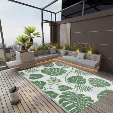 vidaXL - Buitenkleed - ARAKIL - 190x290 - cm - polypropeen - groen