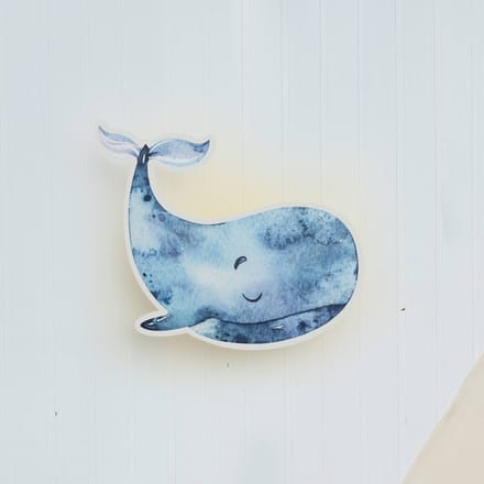 Elobra LED wandlamp Paul Pottwal met stekker, blauw, dimbaar