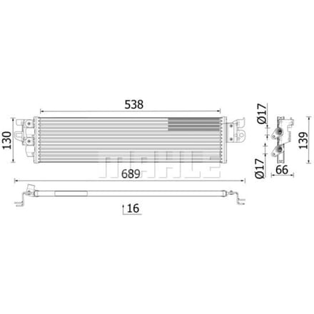 Olie radiator MAHLE CLC 328 000P