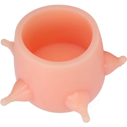 Kitten Melk Kom Voederbak Multifunctioneel Hoge Simulatie Herbruikbaar Zacht Siliconen Puppy Zoogstation red