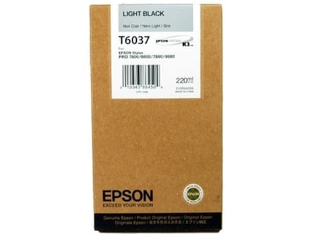 Epson T6037 inktcartridge licht zwart hoge capaciteit (origineel)