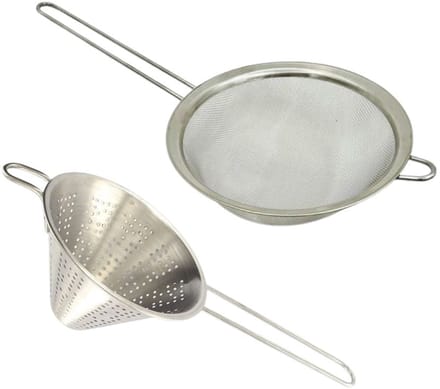 Duo Zeef zeef 19 cm en Kegelzeef 30 cm Fackelmann Basic