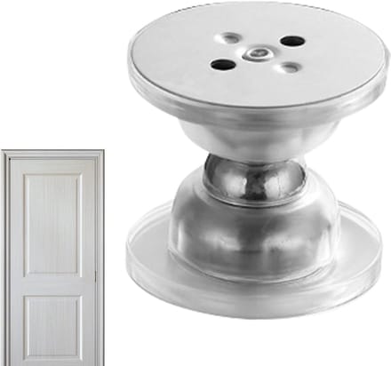 Deurstopper - Magnetische Vanger - Deuren Open Houden - Sterke Magneet - 6 x 5.8 x 5.8 cm - Transparant