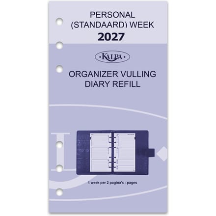 Agendavulling 2027 Kalpa Personal 7dagen/2pagina's