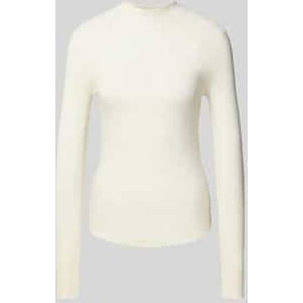 Slim fit pullover met turtleneck van zuivere scheerwol, model 'FOLIORA'