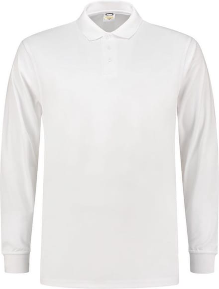 Tricorp 202005 Poloshirt UV Block Cooldry Lange Mouw - Wit - XS