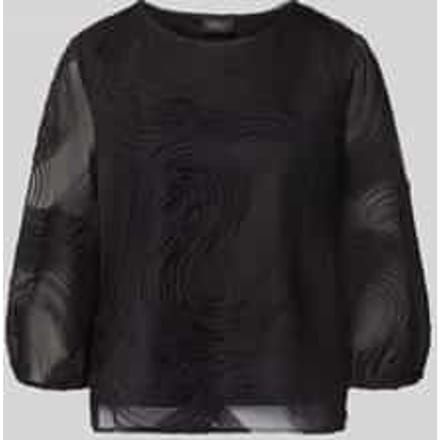 Regular fit blouse met lange mouwen met structuurpatroon