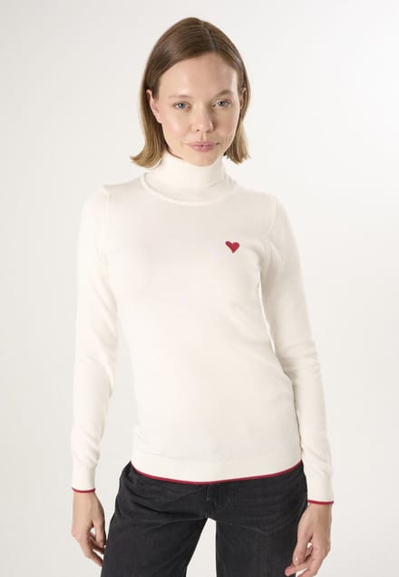 Felix Hardy Coltrui - Trui - Sweater %100 Katoen Dames Ecru - L