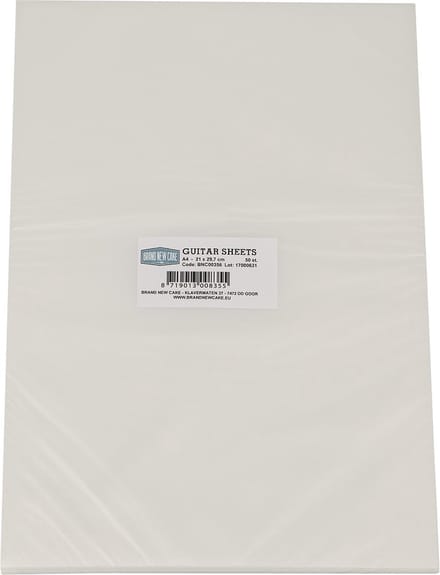 BrandNewCake® Guitar Sheets A4 - 21X30cm - 50 Stuks - Acetaatfolie