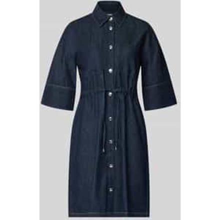 comma - female - Lichtgewicht denim jurk met knoopsluiting