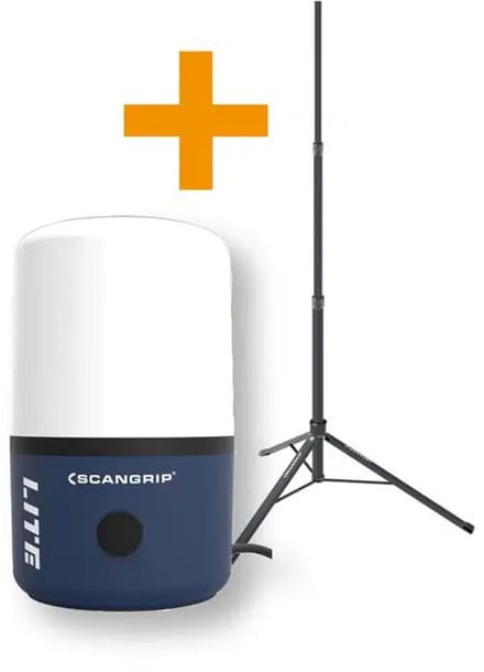 Scangrip Werklampset Area Lite CO + Statief 6000Lm 49.0441