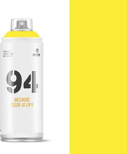 MTN94 Sulfur Gele spuitverf - 400ml lage druk en matte afwerking