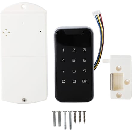 Elektronisch Kastslot Kit Sleutelloos Wachtwoord Toetsenbord Elektronische Code Slim Kastslot voor Lade black
