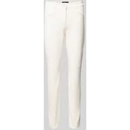 Slim fit broek met siernaden