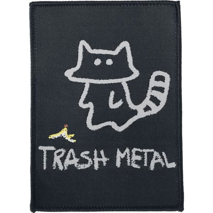 Beestachtig Trash Metal Waschbär Unisex Patch - meerkleurig - Standard