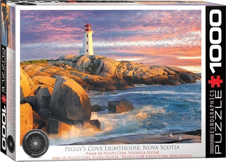 Eurographics - Peggy’s Cove Lighthouse, Nova Scotia, Canada - 1000 stukjes 68×48cm (b×h) - Legpuzzel