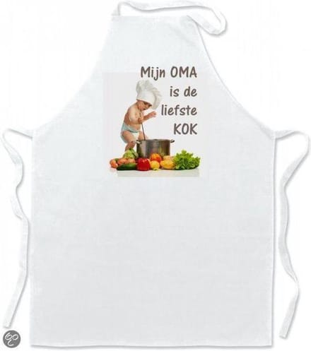Mijncadeautje Keukenschort Mijn OMA is de liefste kok