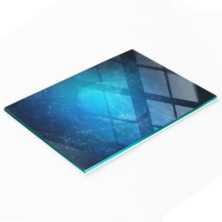 Fikcja Multifunctioneel Decoratief Keukenbord van Gehard Glas 80x52 cm