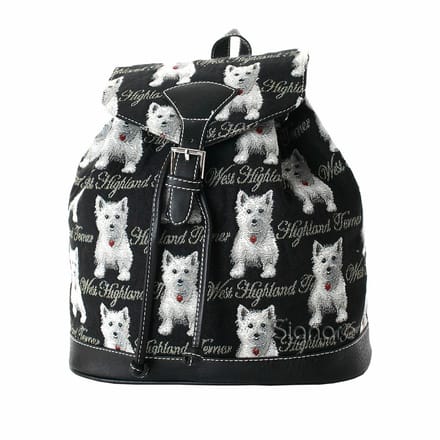 Rugtas - Rugzak - klein - Westie - Highland Terrier - Hondje - Hondjes
