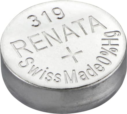 Renata 319 / SR527SW zilveroxide knoopcel horlogebatterij 2 (twee) stuks