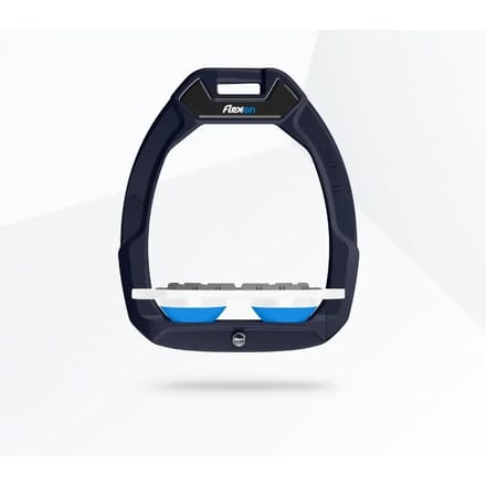 Veiligheidsstijgbeugels Plat Grip Groen/Wit/Blauw Flex-On Safe-On