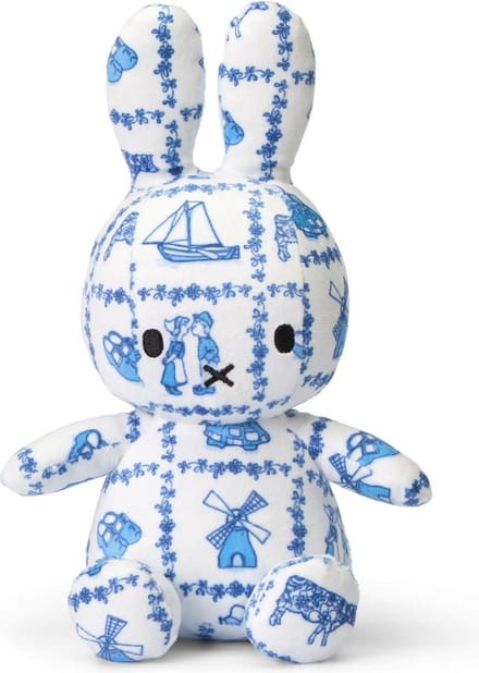 Bon Ton Toys Nijntje - All Over Delfts Blauw - 23 cm - 9"